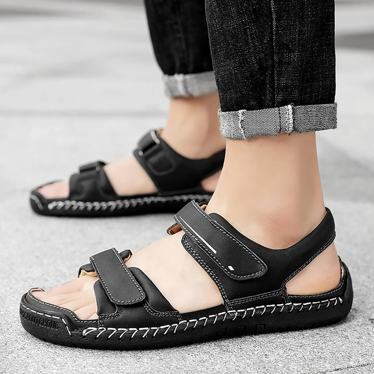 2025 New Summer Sandals Men's Breathable Daily Sports Beach Outdoor Shoes Hollow Out Shoes
