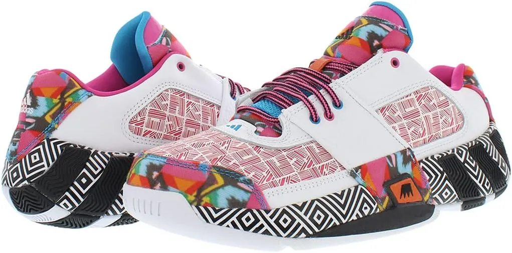 adidas Mens Agent Gil Zero Restomod USA Basketball Shoes, White Red Blue