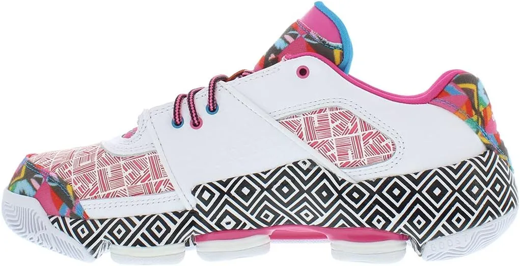 adidas Mens Agent Gil Zero Restomod USA Basketball Shoes, White Red Blue