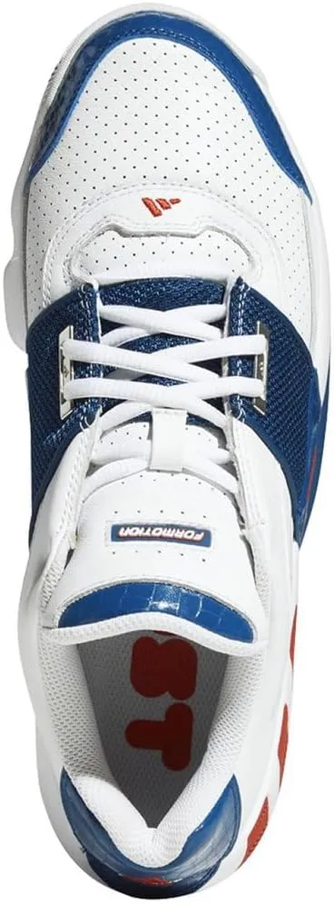 adidas Mens Agent Gil Zero Restomod USA Basketball Shoes, White Red Blue