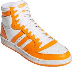 adidas Originals Men's Top Ten Hi Basketball Shoes, White | Orange Rush, 12