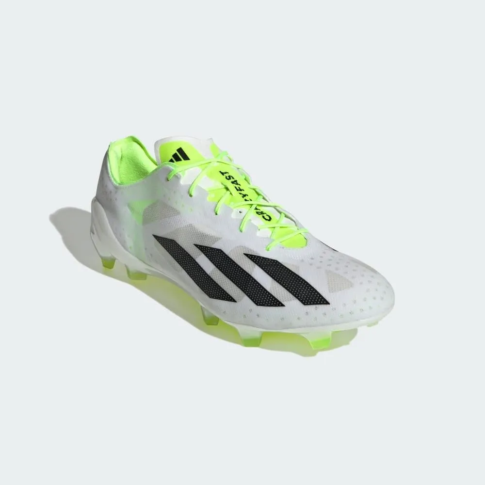 adidas X Crazyfast  Firm Ground Soccer Cleats - Aeropacity Speedskin  Upper, SPEEDFRAME Outsole, Feel Lighter Than Air, Unisex