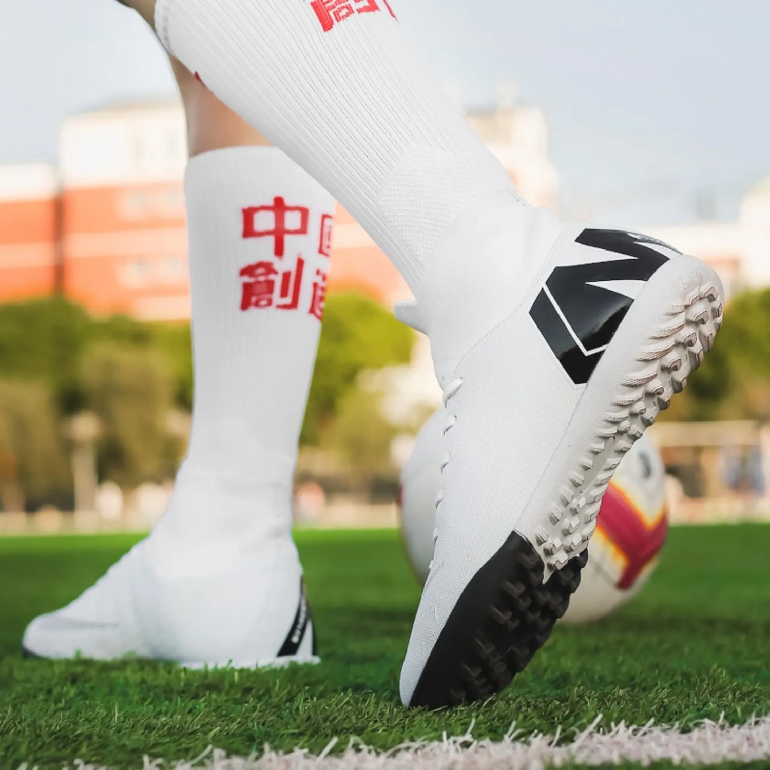 AMZ BSHIDA Men's Indoor Soccer Shoes Big Boys/Youth Training Turf Cleats Futsal Shoes/Football Sneaker