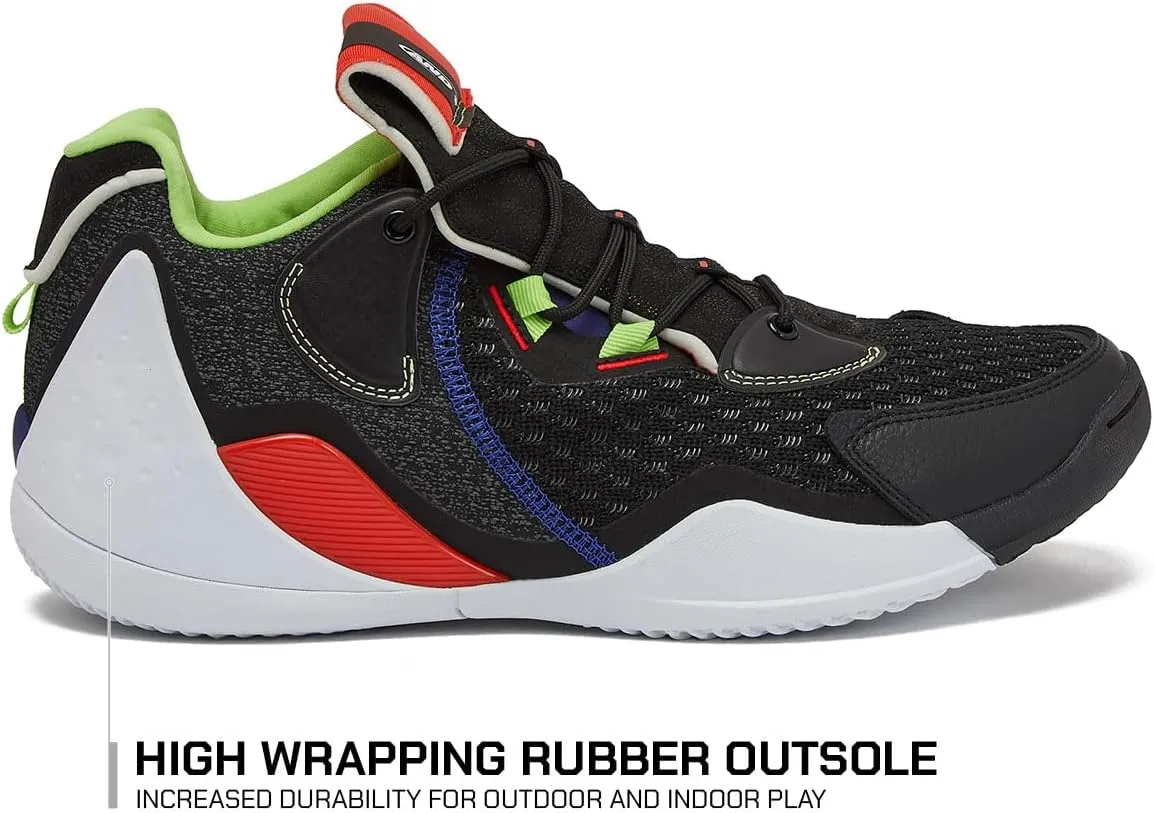 AND1 Override Mens Basketball Shoes, Indoor or Outdoor Basketball Sneakers for Men, Street or Court, Size 7 to 16