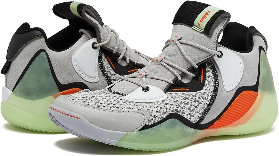 AND1 Override Mens Basketball Shoes, Indoor or Outdoor Basketball Sneakers for Men, Street or Court, Size 7 to 16