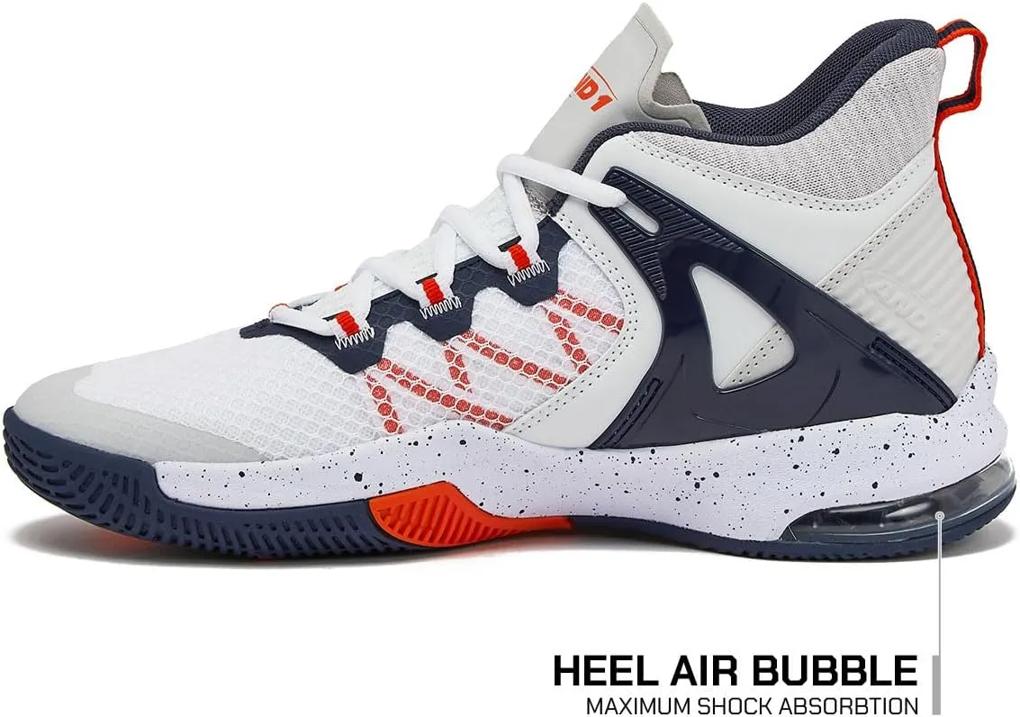 AND1 Turnaround Mens Basketball Shoes, Indoor or Outdoor Basketball Sneakers for Men, Street or Court, Sizes 7-16