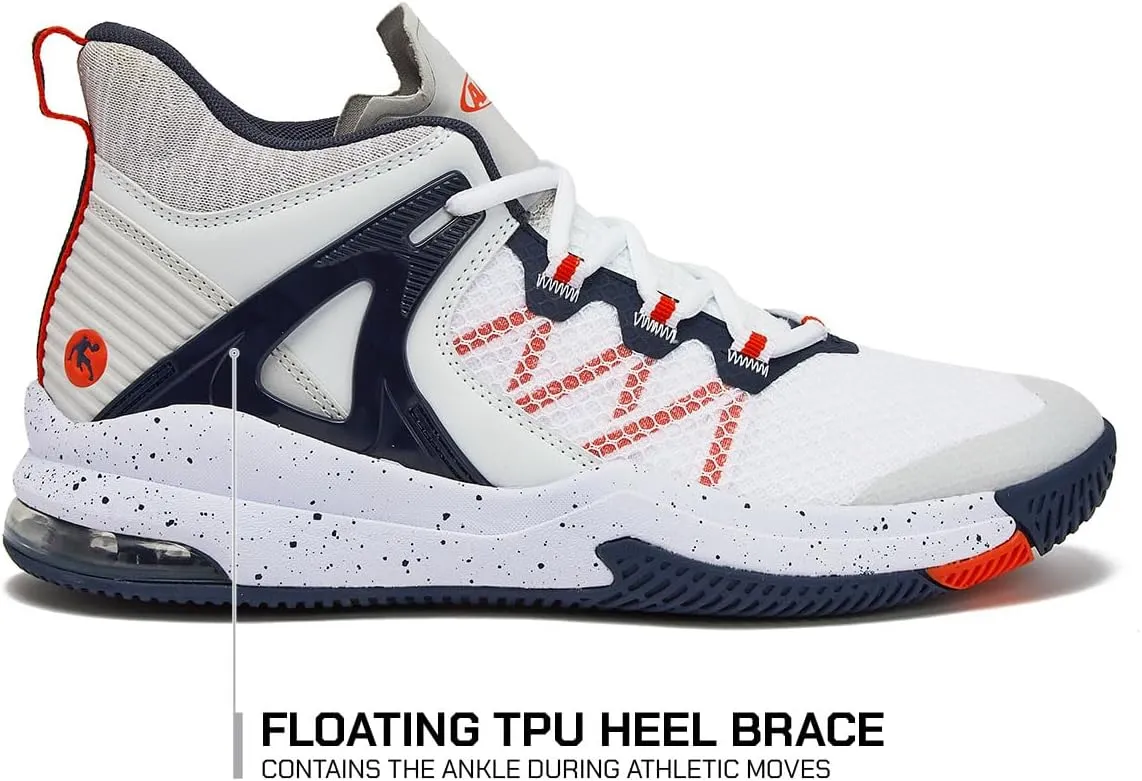 AND1 Turnaround Mens Basketball Shoes, Indoor or Outdoor Basketball Sneakers for Men, Street or Court, Sizes 7-16