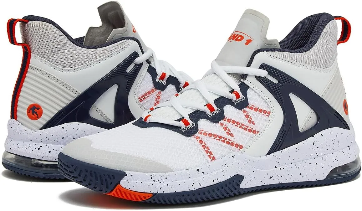 AND1 Turnaround Mens Basketball Shoes, Indoor or Outdoor Basketball Sneakers for Men, Street or Court, Sizes 7-16