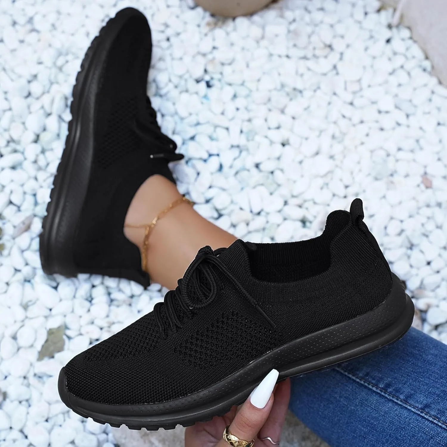 Arch Support Platform Sneakers for Women Platform Thick Sole Classic Rubber Sole Shoes Shoe for Elderly Women
