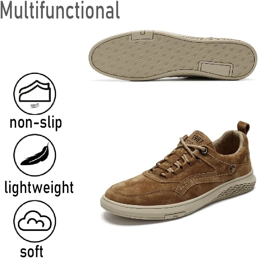 Asifn Mens Casual Walking Shoes Breathable Soft Sneakers Lightweight Non-Slip Driving Shoes Fashion Work Shoes