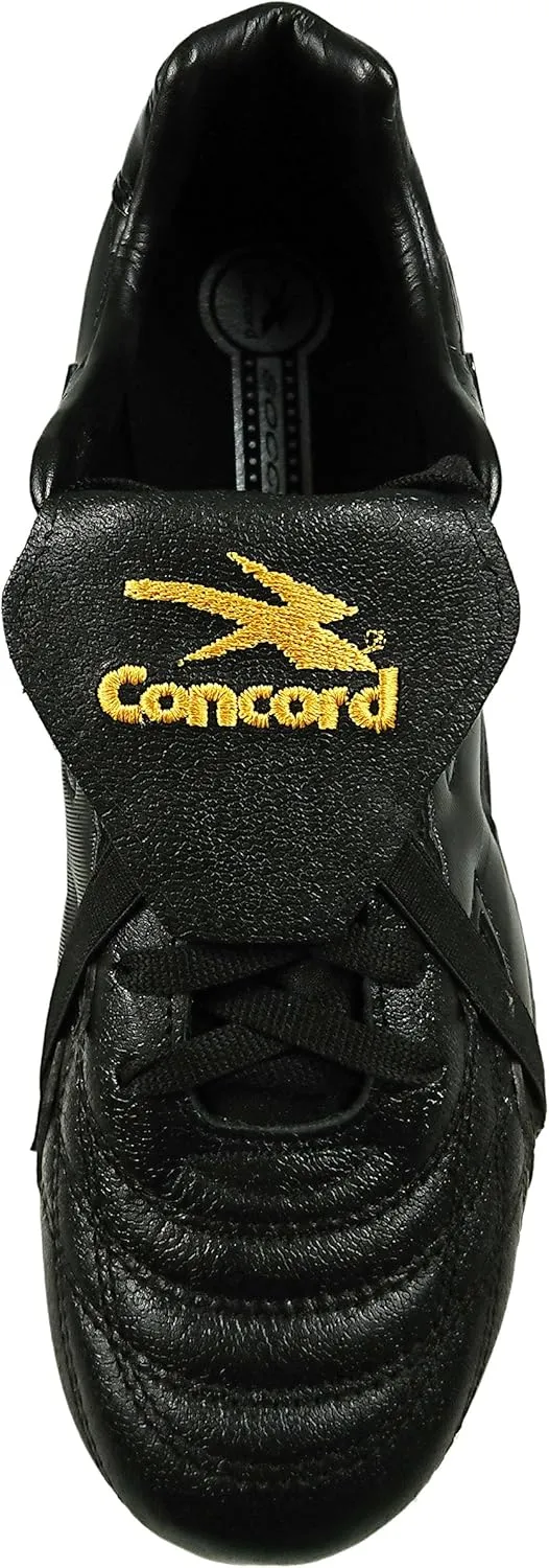 Authentic Concord Soccer Cleats Style S160XG Leather Black Firm Ground