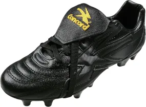 Authentic Concord Soccer Cleats Style S160XG Leather Black Firm Ground