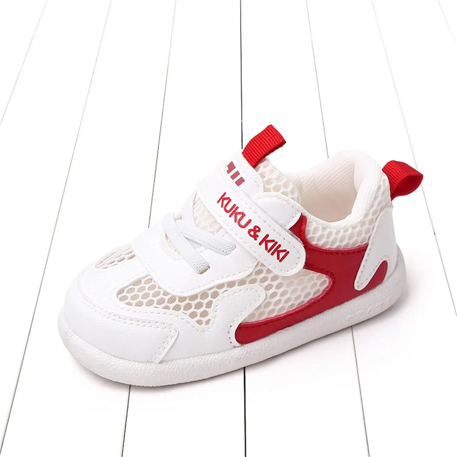 Baby Boys Girls Breathable Sneakers Non-Slip Rubber Sole High-Top Toddler Lightweight Walking Shoes Mesh Trainers