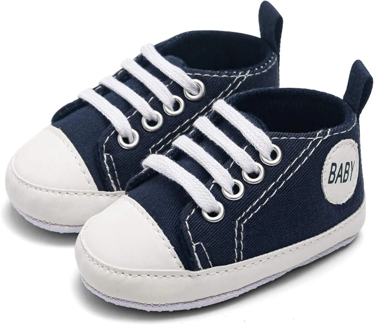 Baby Boys Girls Lace-Up Flat Sneaker Toddler Soft Breathable Cozy Non Slip Sport Shoes First Walking Fashion Shoes