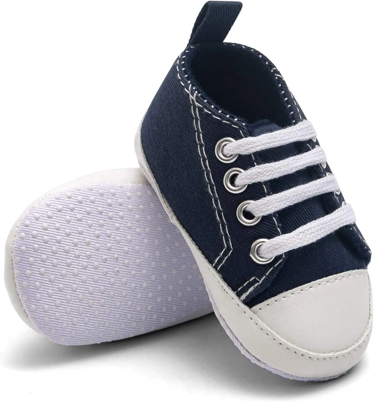 Baby Boys Girls Lace-Up Flat Sneaker Toddler Soft Breathable Cozy Non Slip Sport Shoes First Walking Fashion Shoes