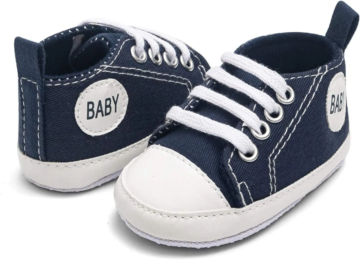 Baby Boys Girls Lace-Up Flat Sneaker Toddler Soft Breathable Cozy Non Slip Sport Shoes First Walking Fashion Shoes