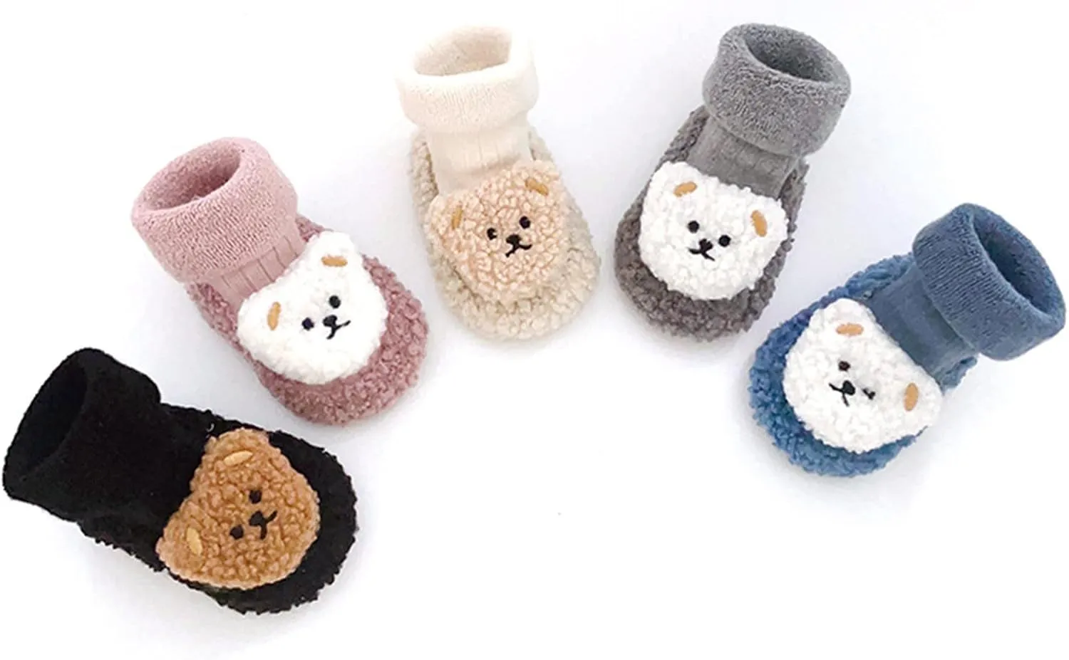Baby Cartoon Plush Cotton Toddler Shoes 2024 Upgraded Baby Sock Shoes Baby Plush Cotton Toddler Shoes
