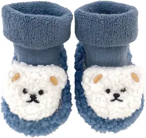 Baby Cartoon Plush Cotton Toddler Shoes 2024 Upgraded Baby Sock Shoes Baby Plush Cotton Toddler Shoes