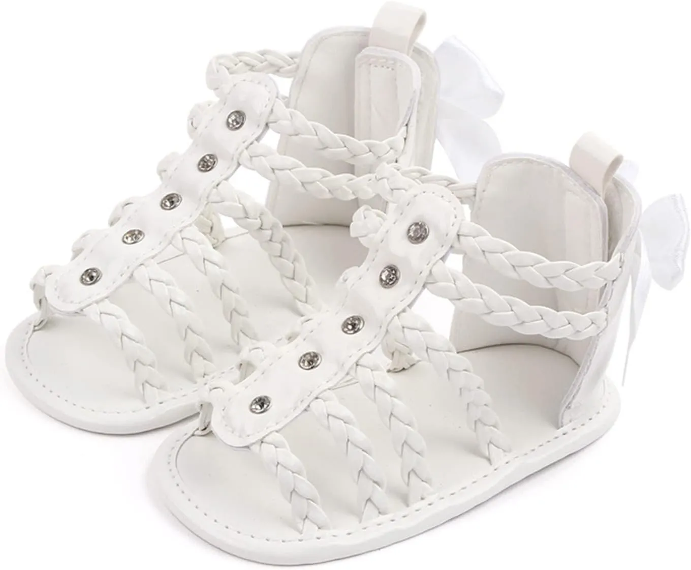 Baby Girls Ankle Gldiator ink Sandals Flat Foam Soft Open Toe Summer Wide Shoes Kids Slip On Dress Shoes