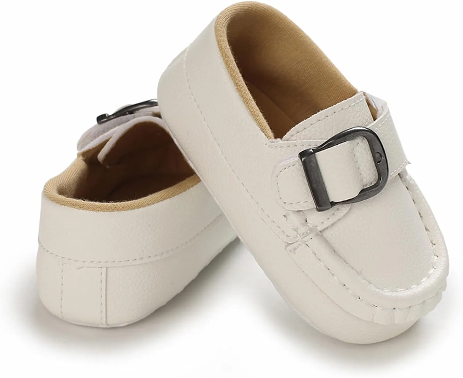 Baby Girls Boys Loafers Prewalker Dress Shoes 𝗢xford PU Leather Soft Sole Anti-Slip Slip On Sneakers for Infant