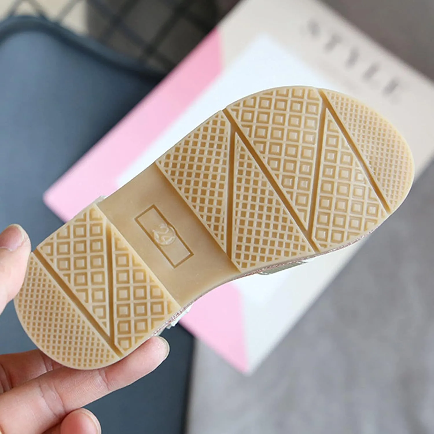 Baby Girls Leather Padded X-Strap Sandals Flat Soft Wide Shoes Toddler Kids Ankle Buckle P𝐞ep Toe Summer Sandals Comfy
