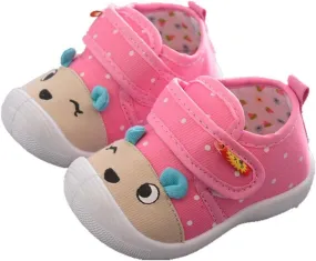 Baby Infant Canvas Sneakers Ankle Squeaky First Walking Strap Sport Shoes Toddler Newborn Non Slip Lightweight Shoes