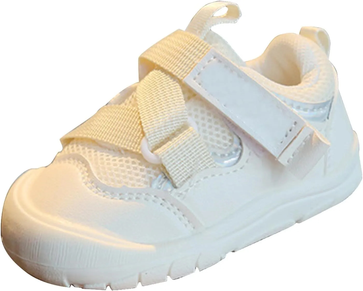 Baby Mesh Sneakers Toddler Boys Girls First Walkers Solid Sneakers Prewalkers Rubber Sole Comfortable Flat Shoes