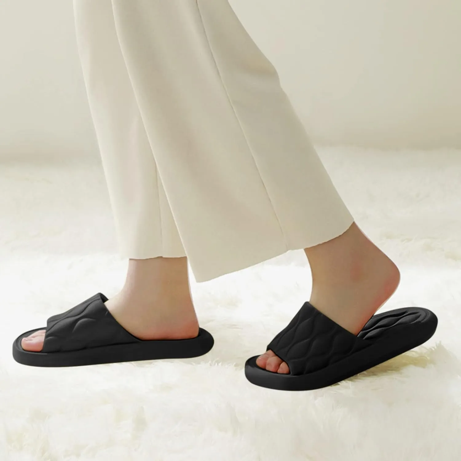 Bath Slippers Slippers with Arch Support for Women Shower Shoes Quick Drying Sandals Indoor and Outdoor