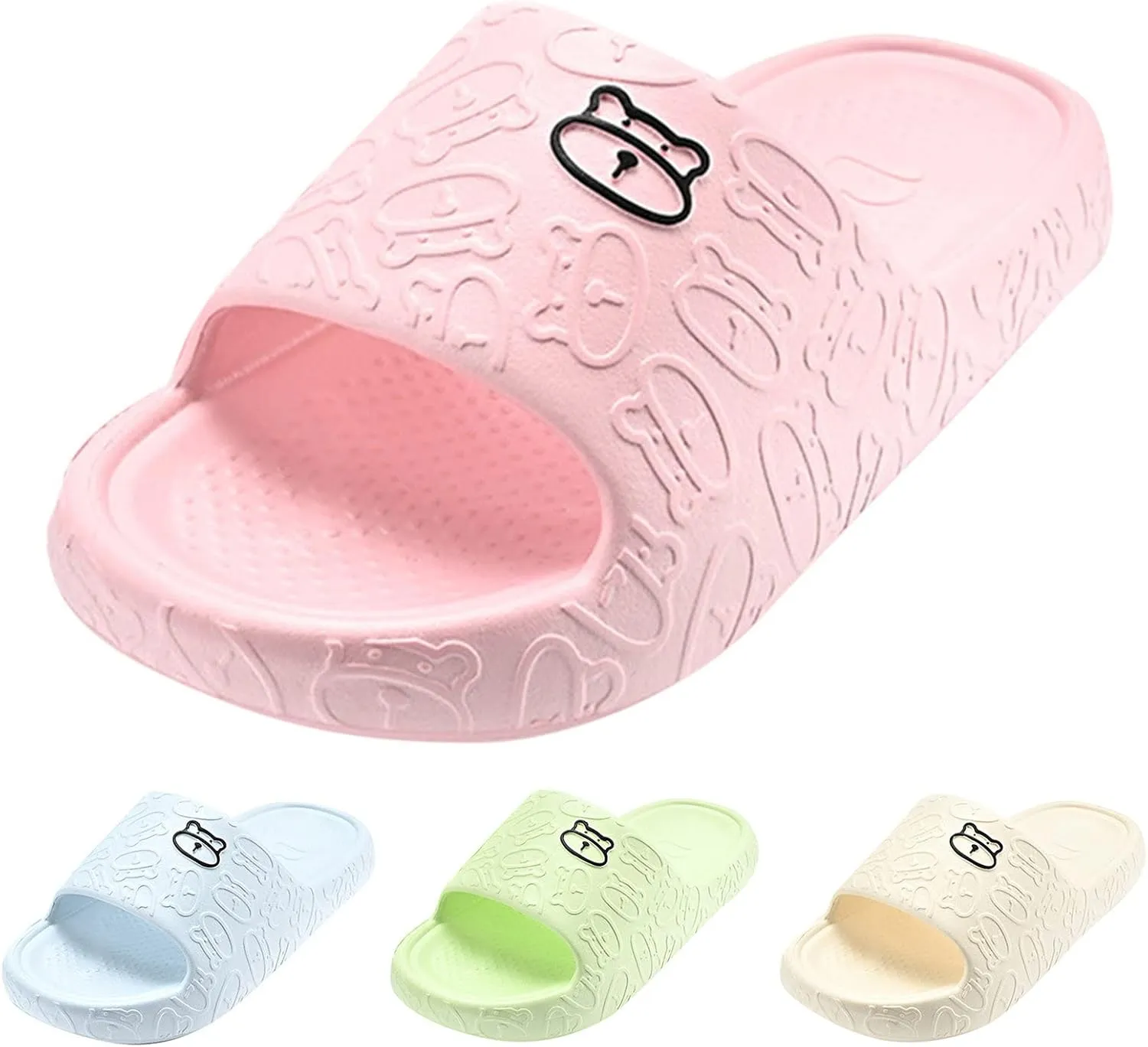 Bathroom Slippers Rubber Sandals for Women Shower Shoes for Living Room Pool Beach Spa Public Showers