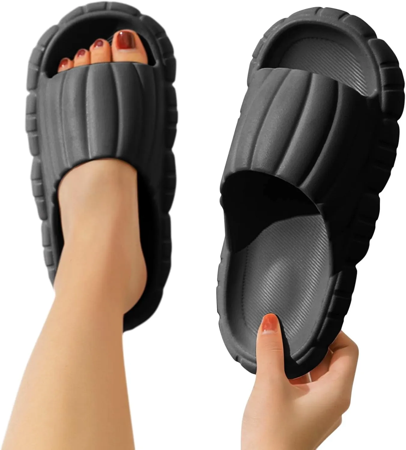 Bathroom Slippers Shower Shoes Quick Drying Sandals Indoor and Outdoor Quick Drying Non-Slip Pool Slides