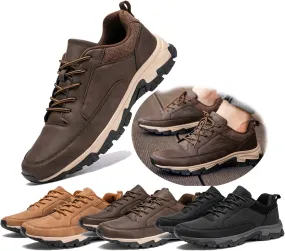 Bestofoot Mens Shoes,Bestofoot Orthopedic Mens Sneakers, Men's Comfortable Genuine Leather Sneakers,Waterproof Shock Absorption, with Arch Support