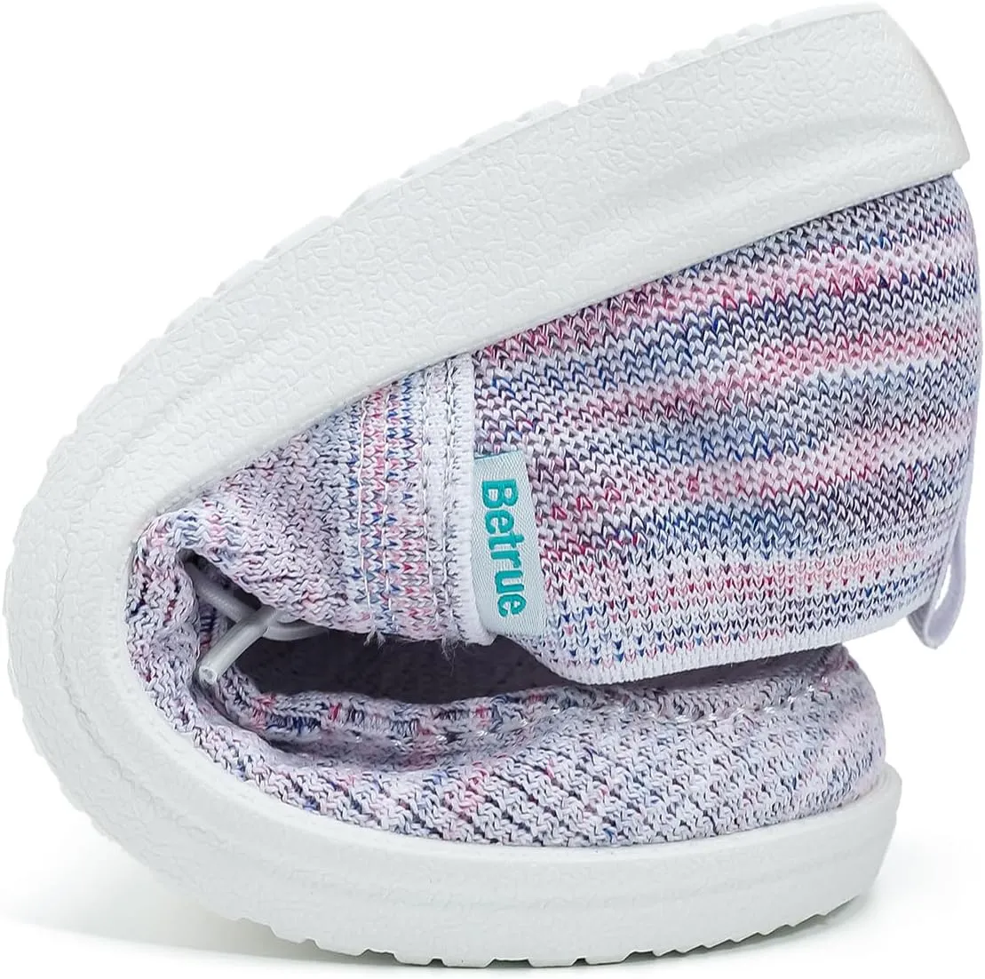 Betrue Lightweight Boat Shoes for Women, Womens Casual Loafers, Womens Slip On Deck Shoes, Breathable Canvas Walking Shoes for Women