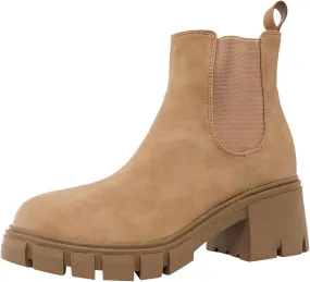 Boots for Girls Girls Ankle Boots Kids Comfortable Slip On Chelsea Booties Small Booties with Round Toes and Thick Heels