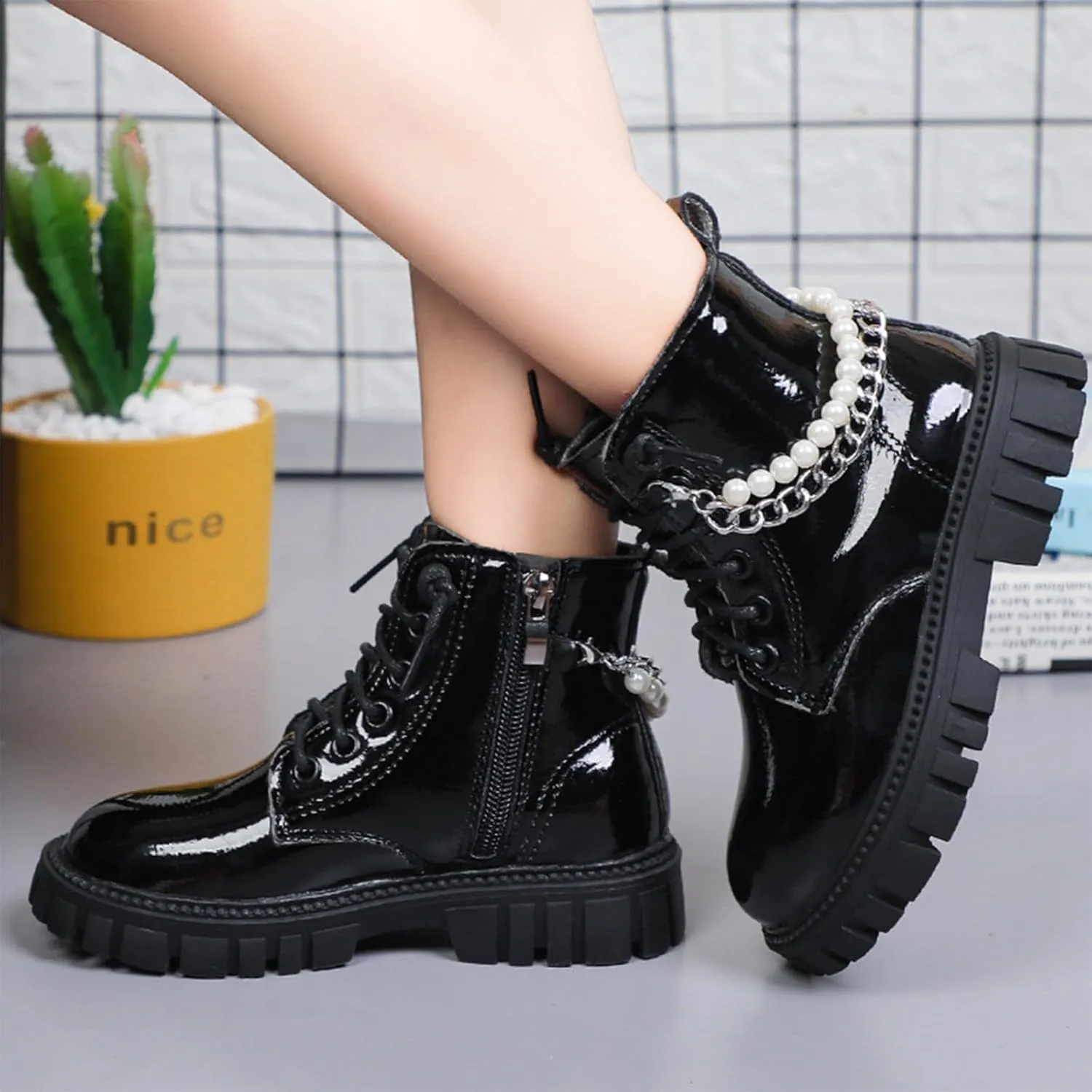Boots for Girls, Kids Cowboy Unisex Walking Boots for Girls Cowgirl Fashion Western Ankle Boots Shoes Princess Booties