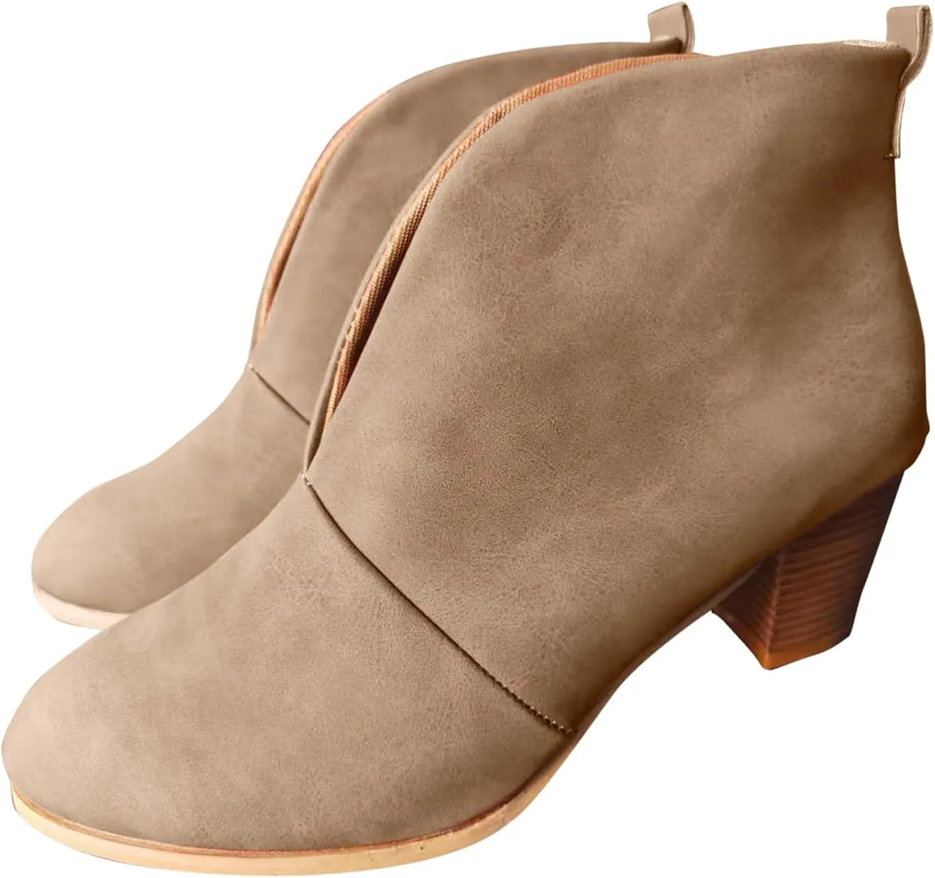 Boots for Women Suede Flat Short Ankle Booties Retro Fringe Boots Winter Round Toe Roman Fringe Short Flat Shoes 52