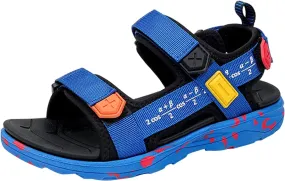 Boy' Sports Sandals, Children Boys Summer Beach Shoes Outdoor Casual Slipper Rubber Sole Toddler Outdoor Flat (Blue, 14-14.5 Years Big Kids)