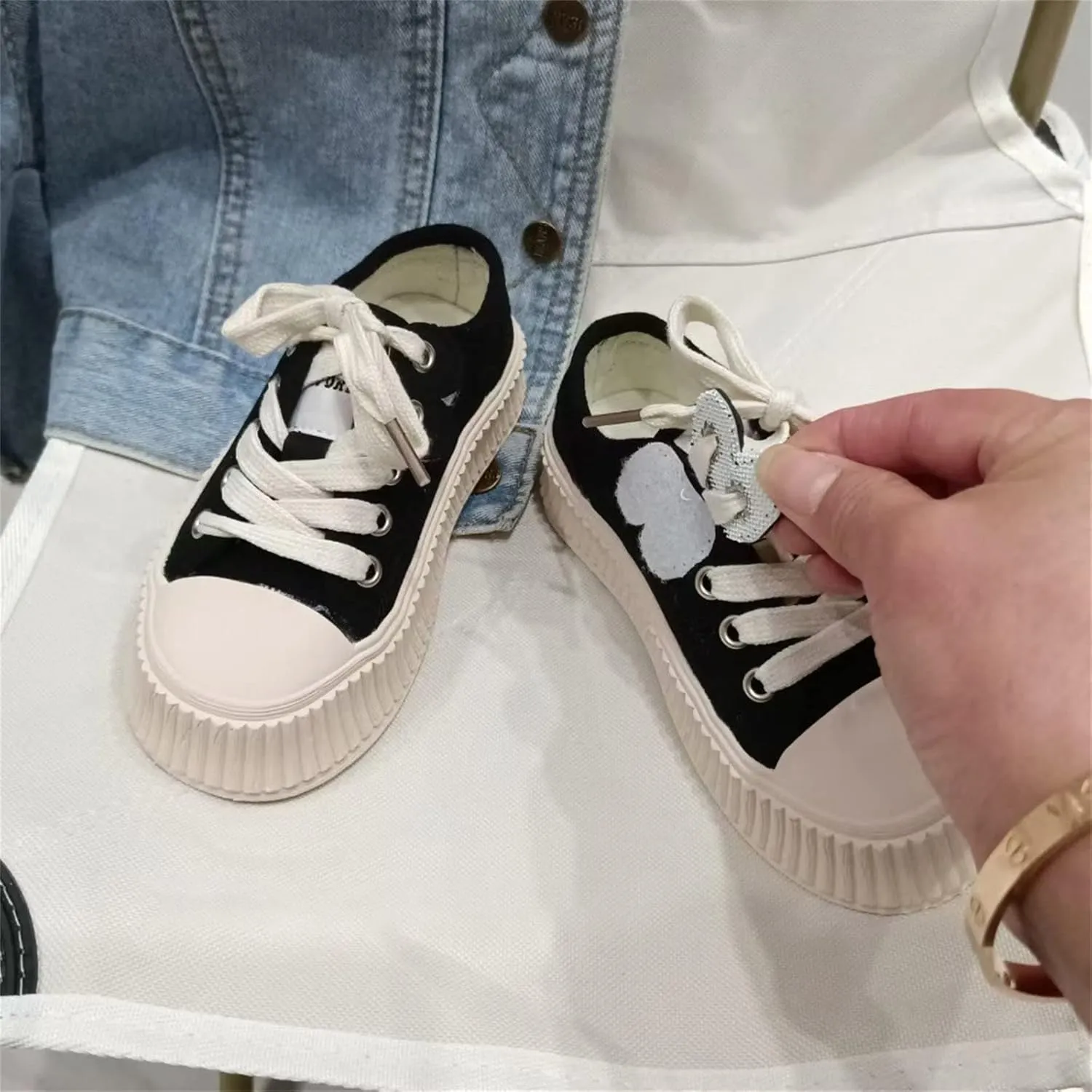 Boys Athletic Shoes Toddler Little Kid Canvas Shoes Boys and Girls Low Top Slip On Platform Sneaker Shoe Walking Causal