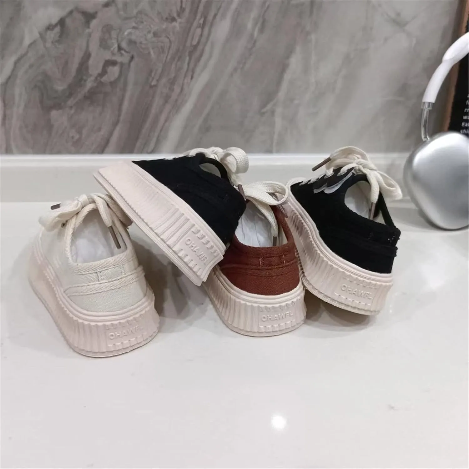Boys Athletic Shoes Toddler Little Kid Canvas Shoes Boys and Girls Low Top Slip On Platform Sneaker Shoe Walking Causal