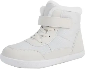 Boys Girls Barefoot Winter Boots With Wide Toe Box Slip Drop Sole Ankle Winter Snow Boots For Boys Youth Casual Boots