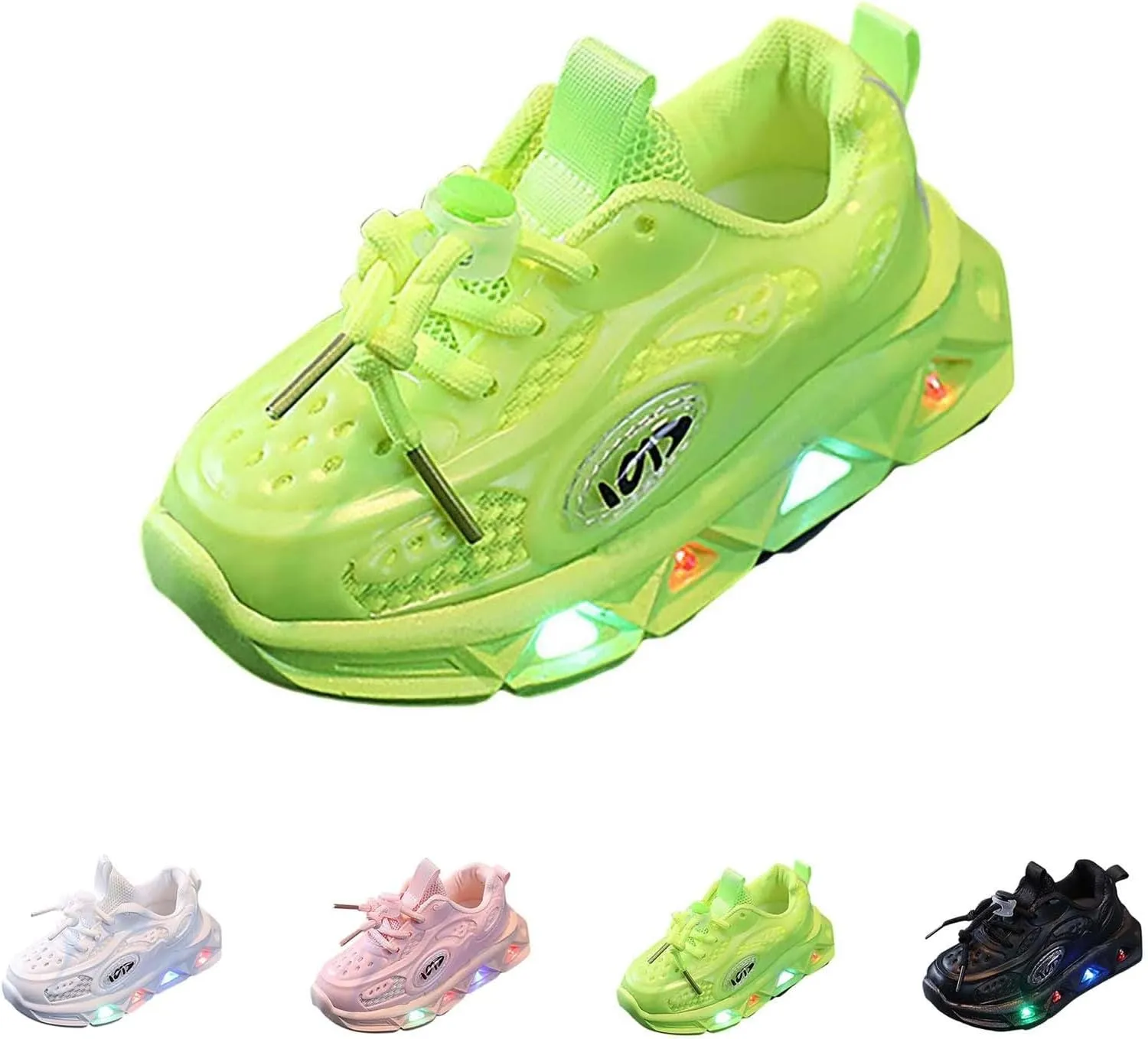 Boys Girls Light Up Shoes Vivaki LED Canvas artoon Casual Sneakers for Toddler Little Kid Sports Walking Sneaker