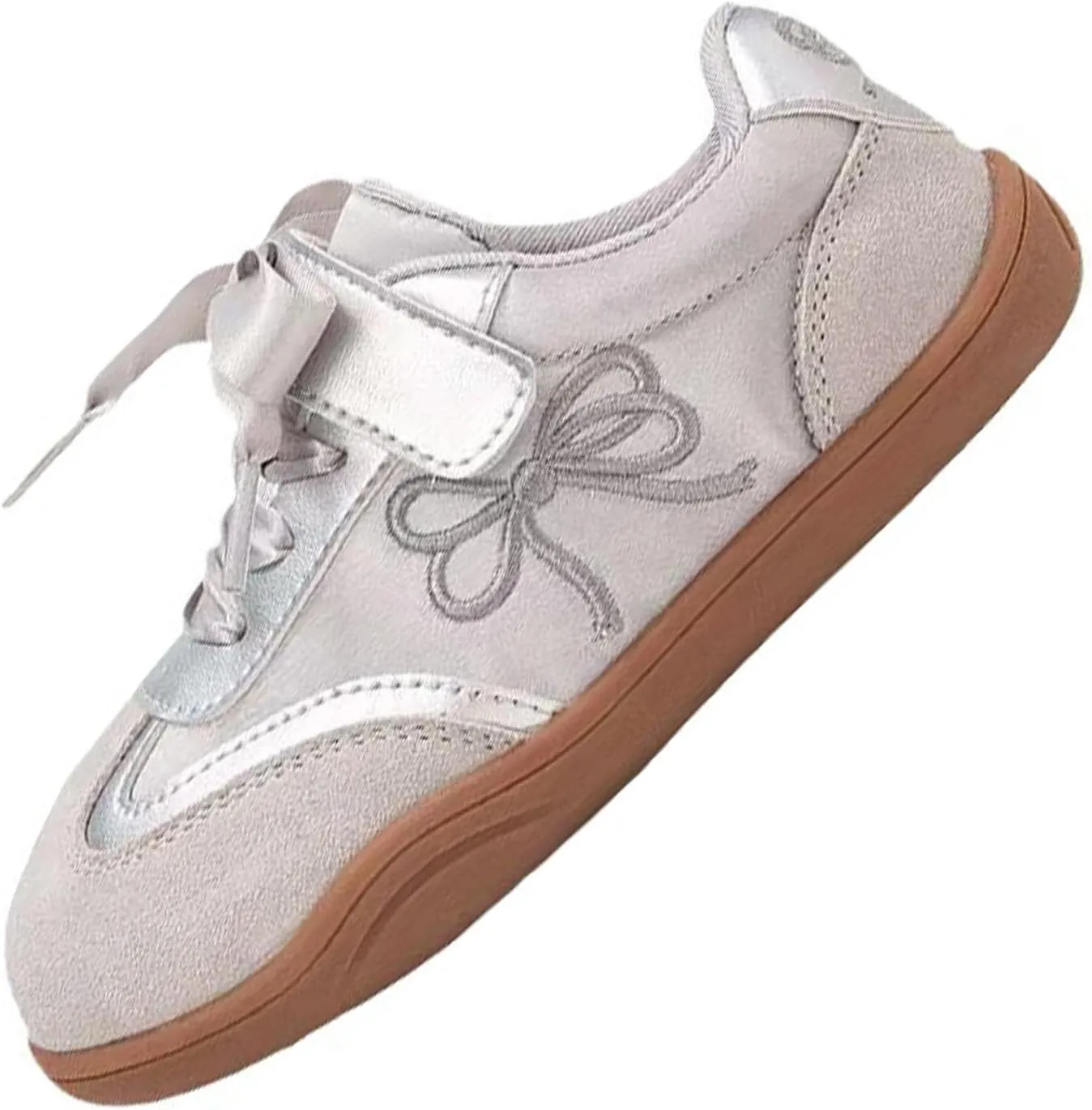Boys Girls Running Shoes Girls Toddler Casual Sneakers Fashion Bow Walking Shoes Breathable Soft Sole Lightweight Footwear Infant Preschool Everyday