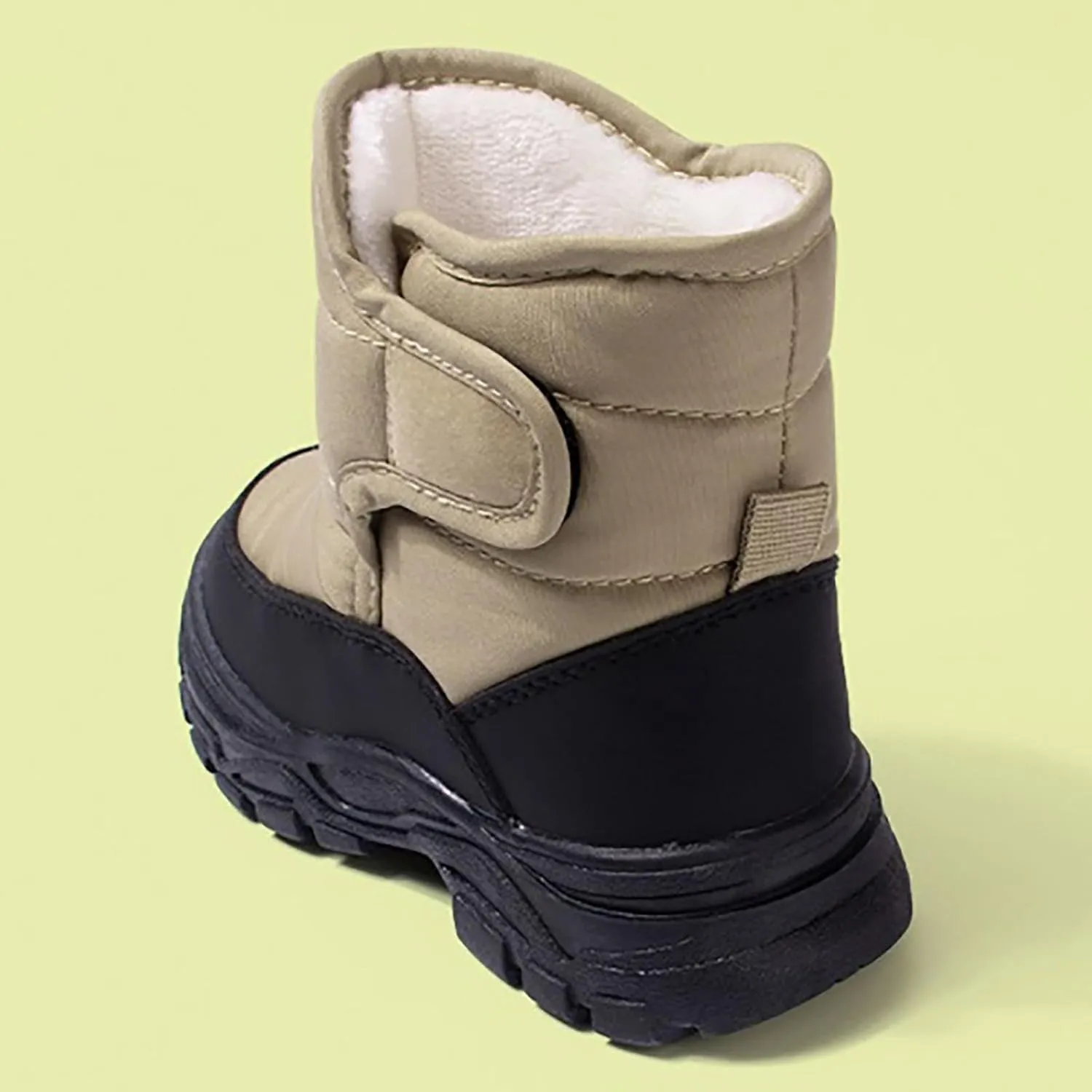 Boys Girls Snow Boots Waterproof Hook Loop Mid Calf Faux Fr Liing Shoes for Big Kids Insulated Snow Boots Girls