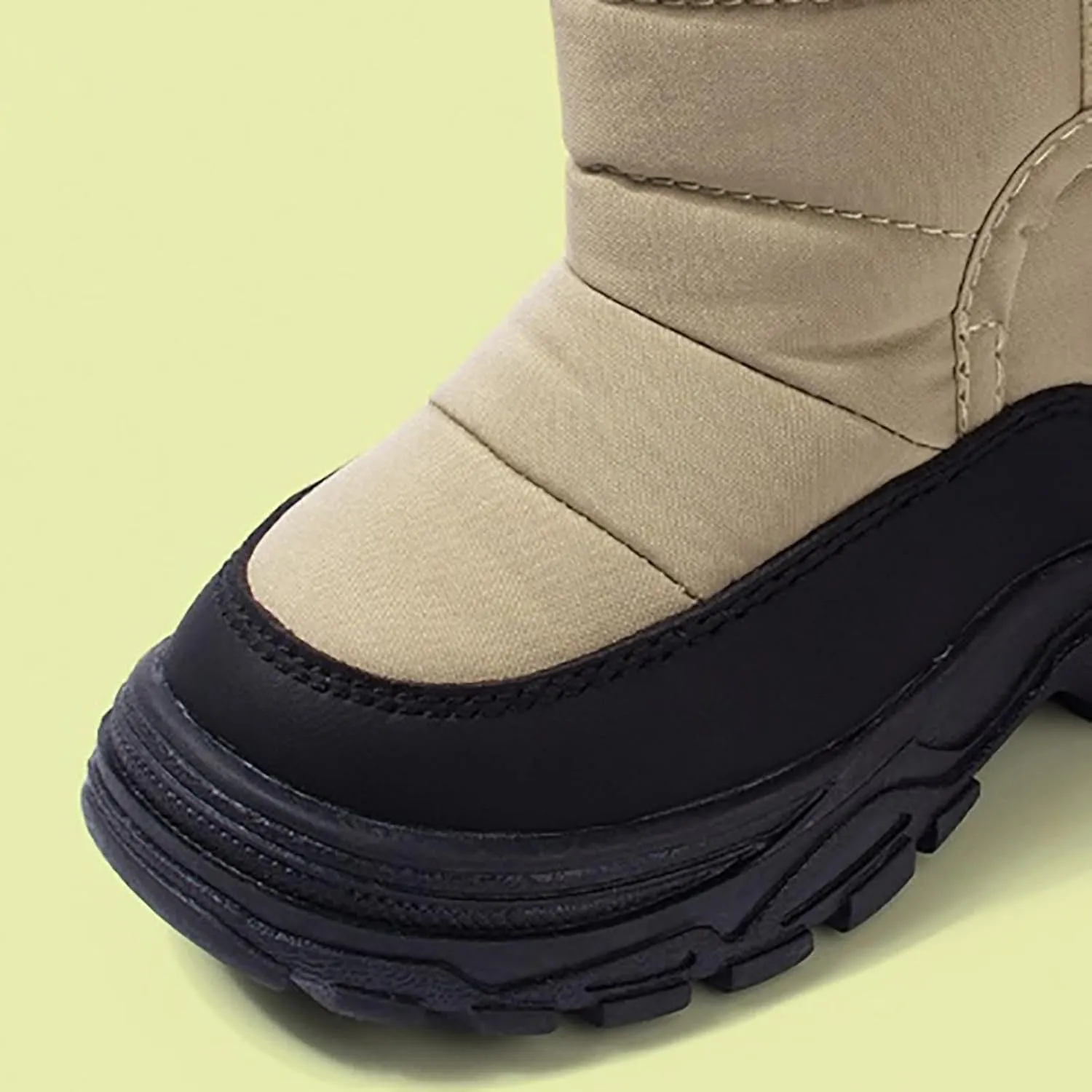 Boys Girls Snow Boots Waterproof Hook Loop Mid Calf Faux Fr Liing Shoes for Big Kids Insulated Snow Boots Girls
