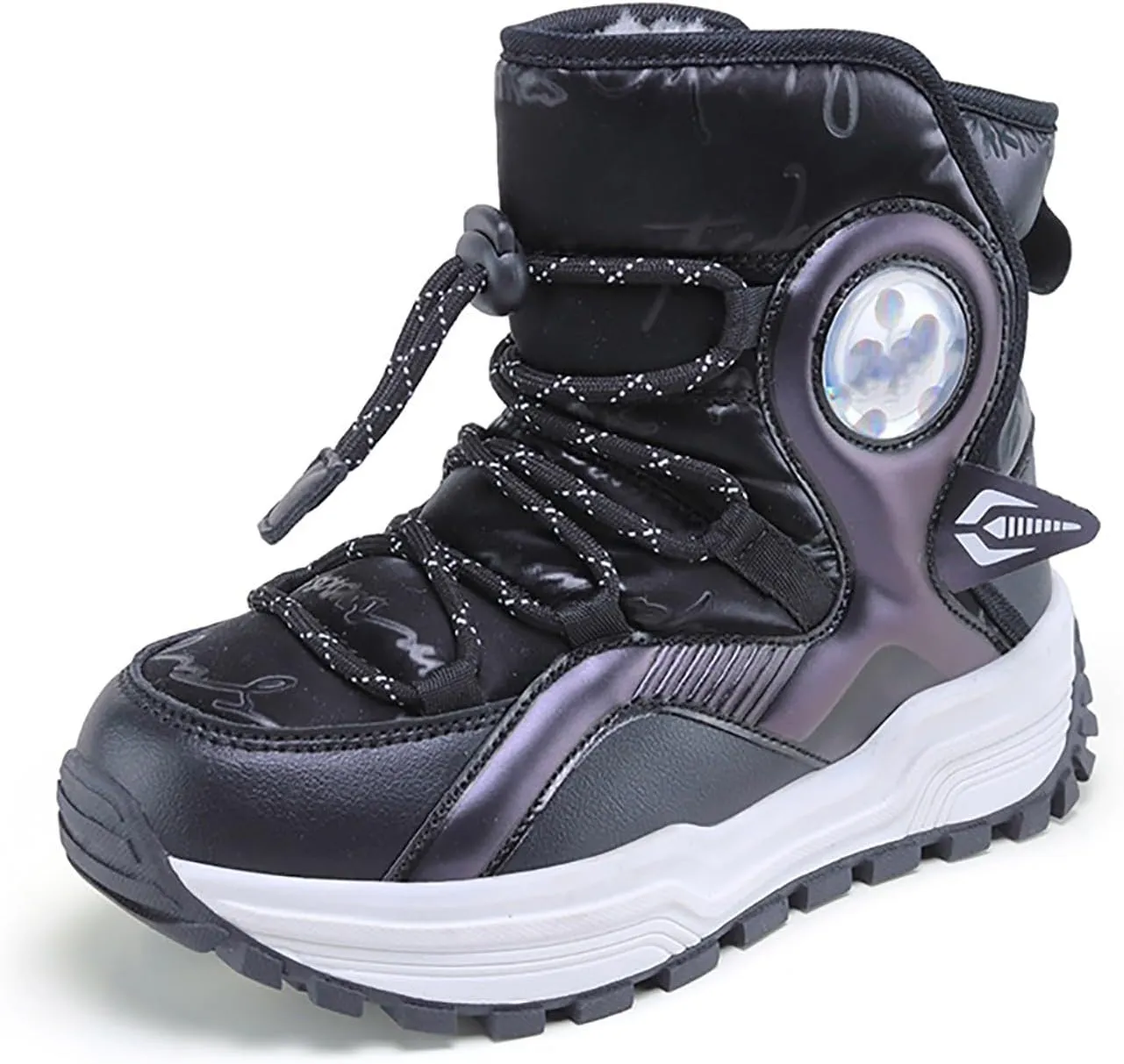 Boys Girls Toddler Snow Boots Resistant Outdoor Winter Mid Calf Boot Snow Boots Boy Kids Rubber Insulated Boots