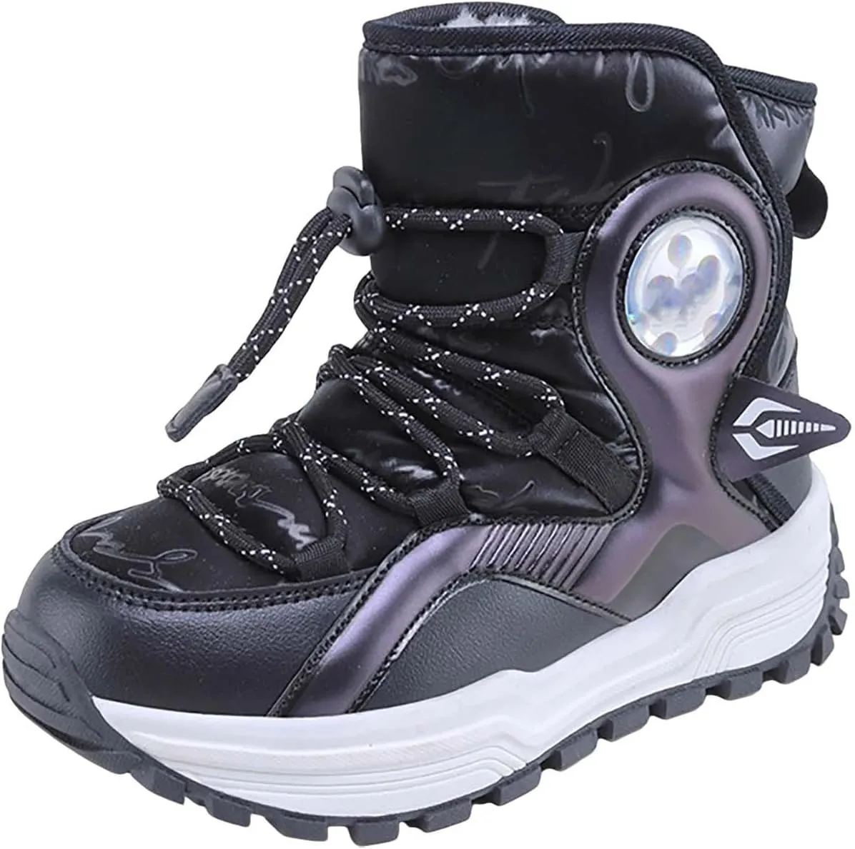 Boys Girls Toddler Snow Boots Resistant Outdoor Winter Mid Calf Boot Snow Boots Boy Kids Rubber Insulated Boots