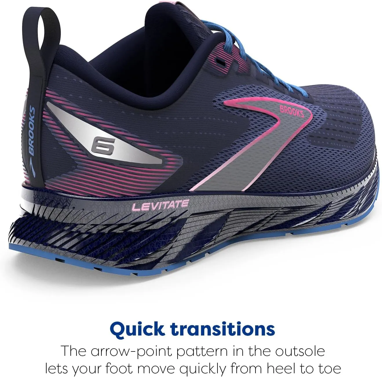 Brooks Womens Levitate 6 Neutral Running Shoe