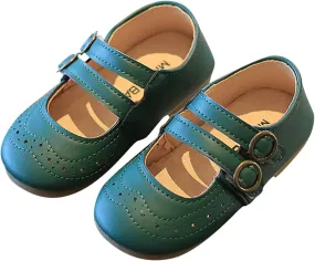 Buckle Shoes Summer And Autumn Girls Boots Cute Flat Hollow Hollow Breathable Comfortable Toddler Shoe Size 4