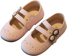 Buckle Shoes Summer And Autumn Girls Boots Cute Flat Hollow Hollow Breathable Comfortable Toddler Shoe Size 4