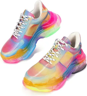 CAPE ROBBIN Womens Casual Lace Up Sneaker