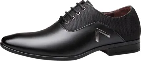 Casual Plain Toe Oxfords Men Classic Retro Oxfords Non Slip Low Heel Dress Derby Shoes Men Business Formal Shoes Matte Leather Dress Shoe Comfortable Work Office Shoe Elegant Suit Footwear